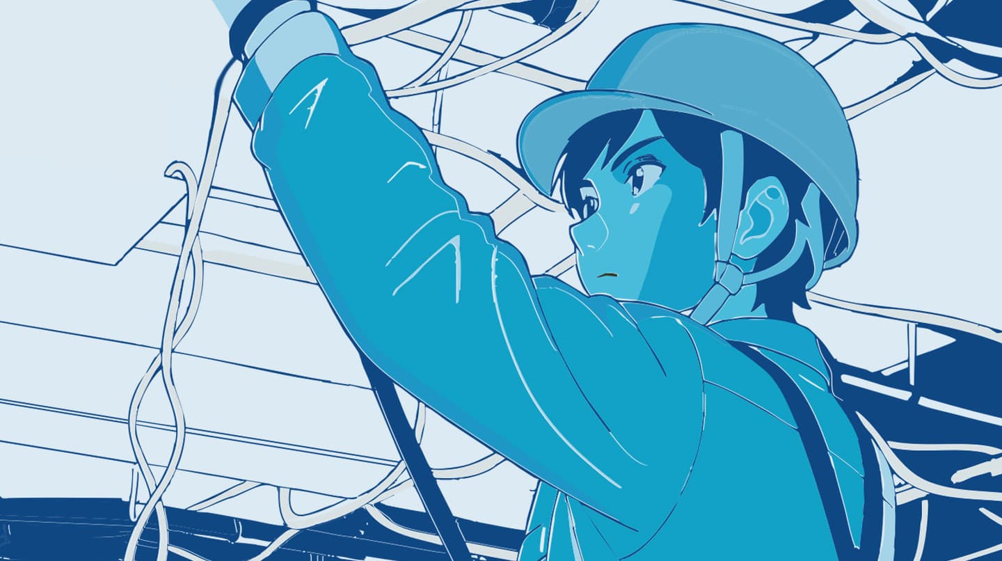 電気取付工事のイラスト