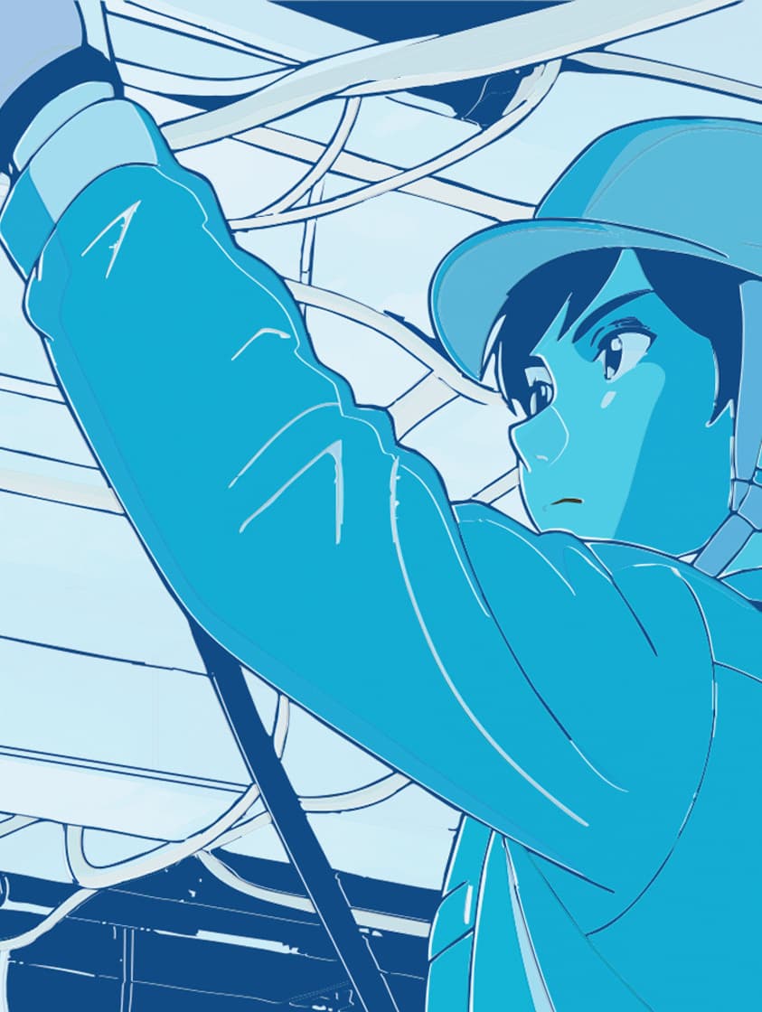 電気取付工事のイラスト